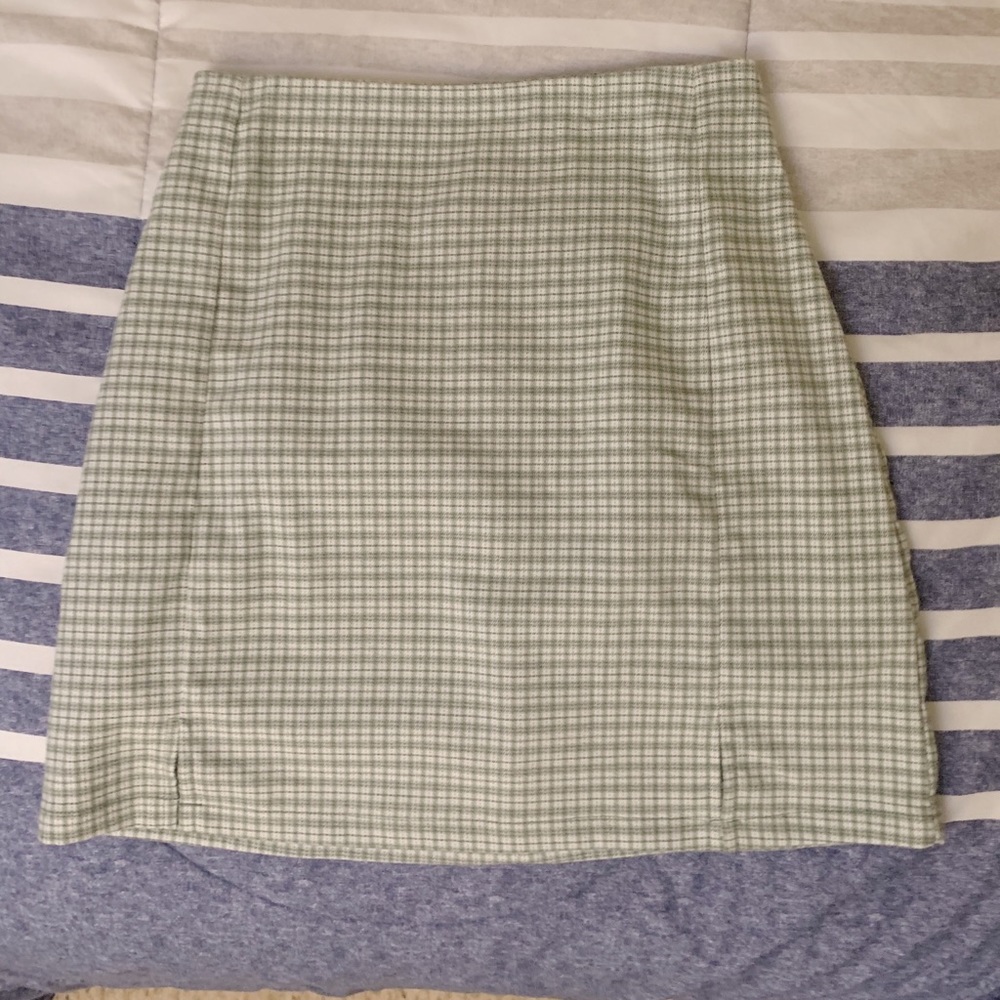 SOLD Brandy Melville Green Striped Cara Skirt